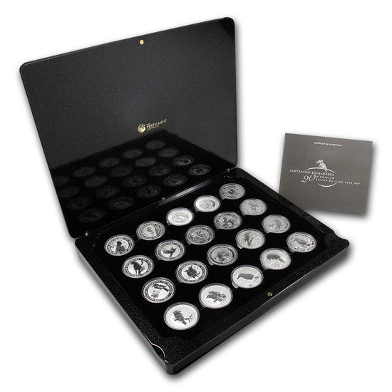 2009 Australia 20-Münze 1 oz Silber Kookaburra Set BU