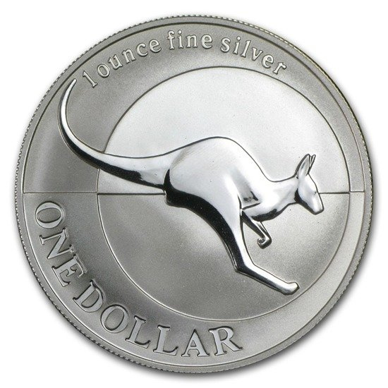 Australský klokan 1 unce stříbra 2004