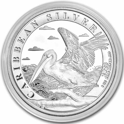 Barbados: Caribbean Pelican 1 oz Silver 2023