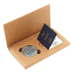 Niue: World of Cryptids - Adze $2 coloured Silver 2023 High Relief Antiqued Coin