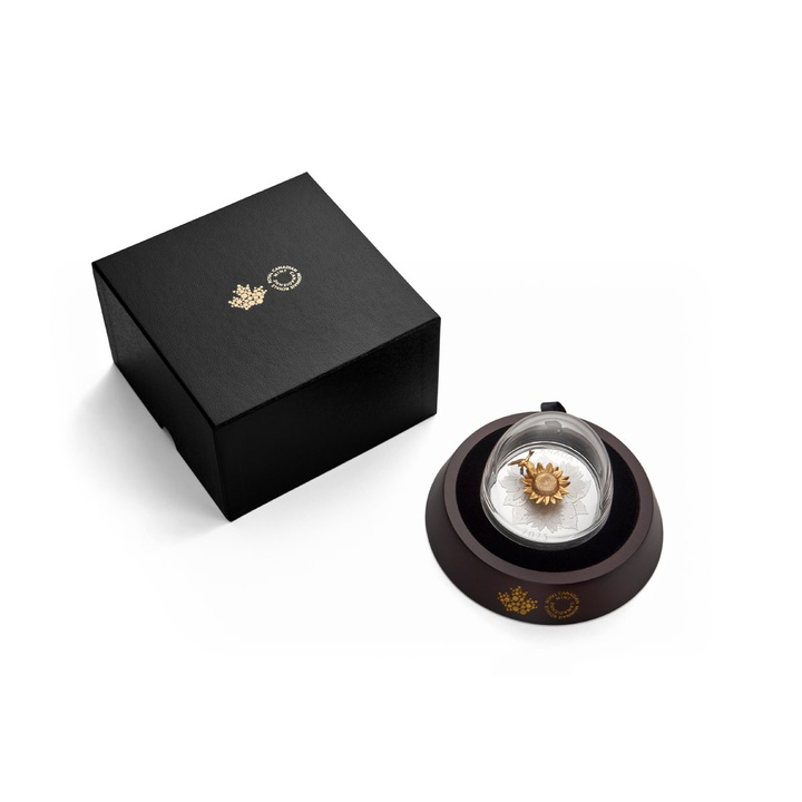 Kanada: The Goldfinch and the Bloom pozlacené 50 $ stříbro 2025 Proof