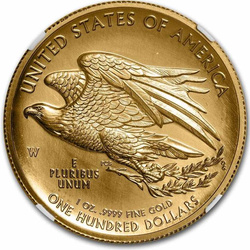 American Liberty 1 uncja Złota 2015 High Relief MS-70 NGC (John Mercanti)