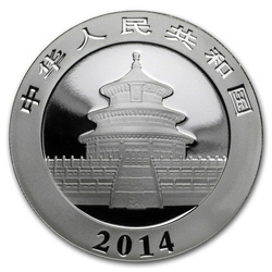 Chińska Panda 1 uncja Srebra 2014