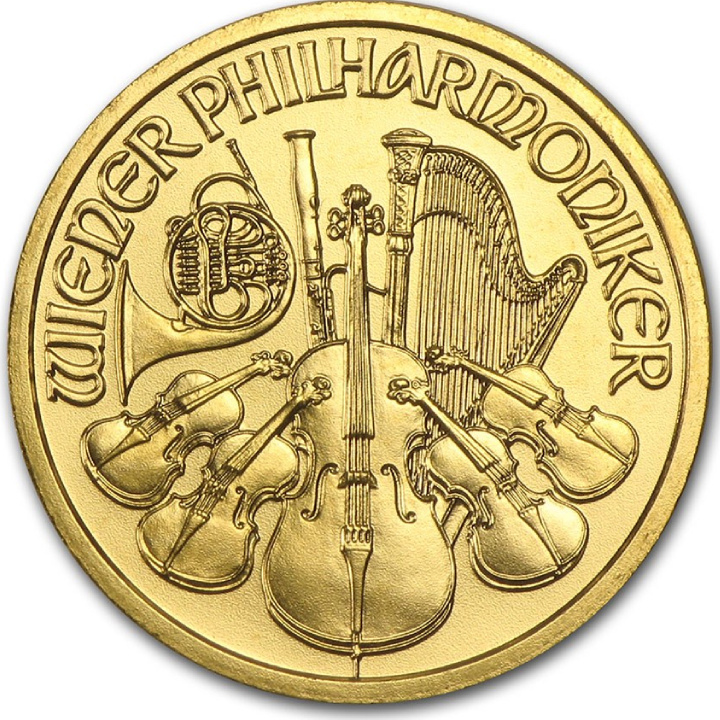 Bécsi Filharmonikusok 1/10 uncia arany 2008