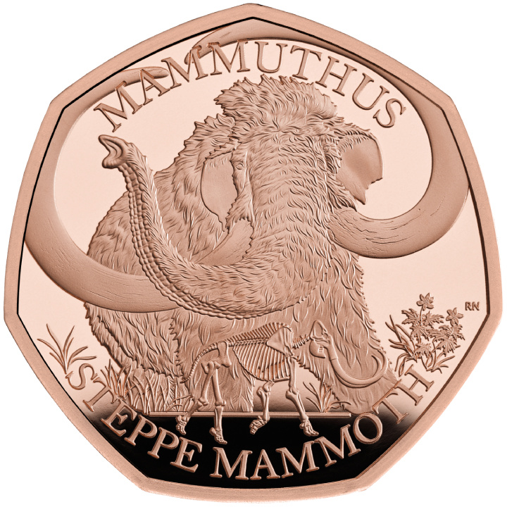 Tales of the Earth - Steppe Mammoth 50p Złoto 2024 Proof 