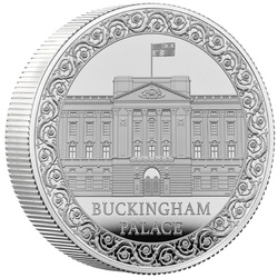 Buckingham-palota 5 font ezüst 2024 Proof Piedfort