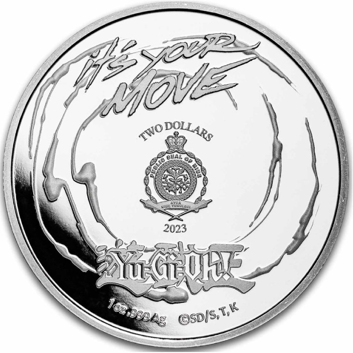 Niue: Yu-Gi-Oh! Kuriboh színes 1 uncia ezüst 2023 Slab