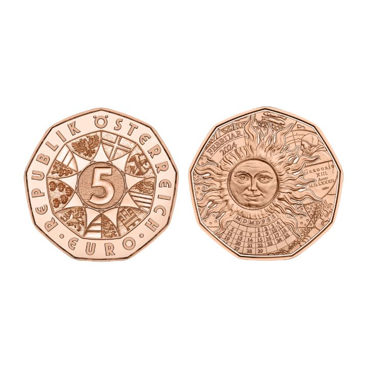 New Year Coin - Lucky Leap 5 Euro Miedź 2024