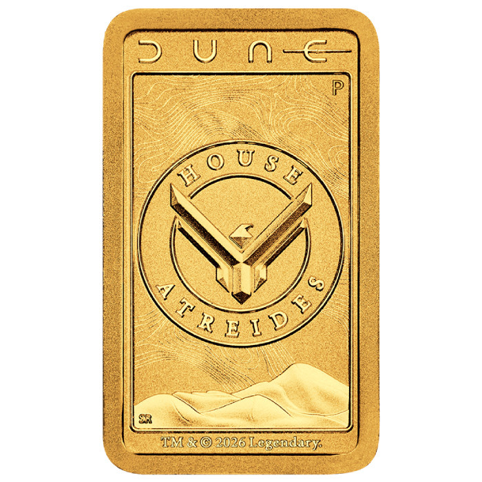 Goldbarren Dune - House Atreides 1 g Gold 2026