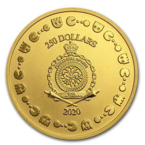 Niue: 40th Anniversary - PAC-MAN 1 oz Gold 2020