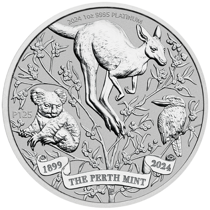 Perth Mint 125. évforduló 1 uncia platina 2024