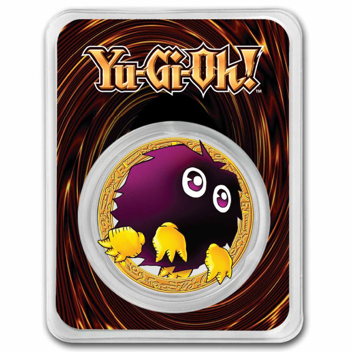 Niue: Yu-Gi-Oh! Kuriboh colorato 1 oncia d'argento 2023 Slab