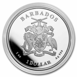  Barbados: Caribbean - Seahorse 1 oz Silber 2023 Coin