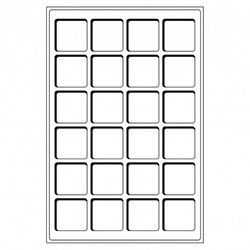 Leuchtturm - Palety TAB na monety 24 przedziały