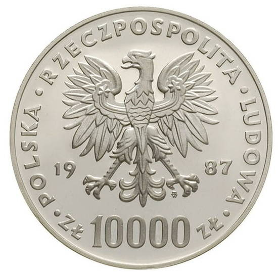 10000 PLN Juan Pablo II 1987