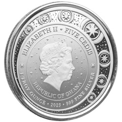 Ghana: Unicorn 1 oz Silver 2023