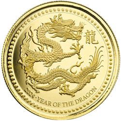 Samoa: Year of the Dragon 1 oz Gold 2024 Proof