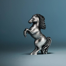 Mongolia: Año del Caballo 1 onza de plata 2026 Moneda Antiqued