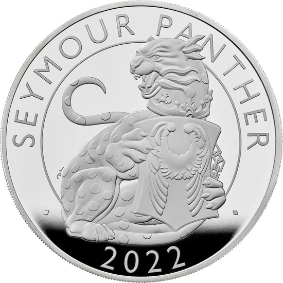 The Royal Tudor Beasts: Seymour Panther 5 uncji Srebra 2022 Proof