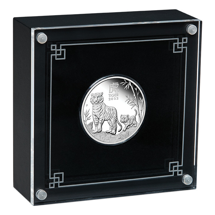 Lunar III: Rok tygra 1 unce stříbra 2022 Proof