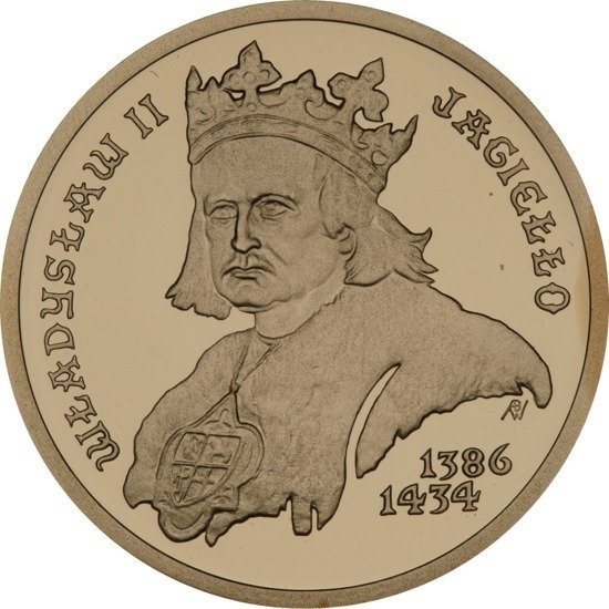 Wladyslaw II Jagiełło 100 zł 2002 Proof