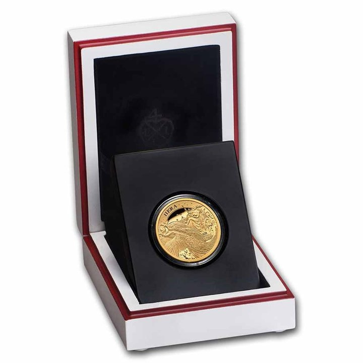 St Helena: Goddess - Hera and the Peacock 1 uncja Złota 2022 Proof