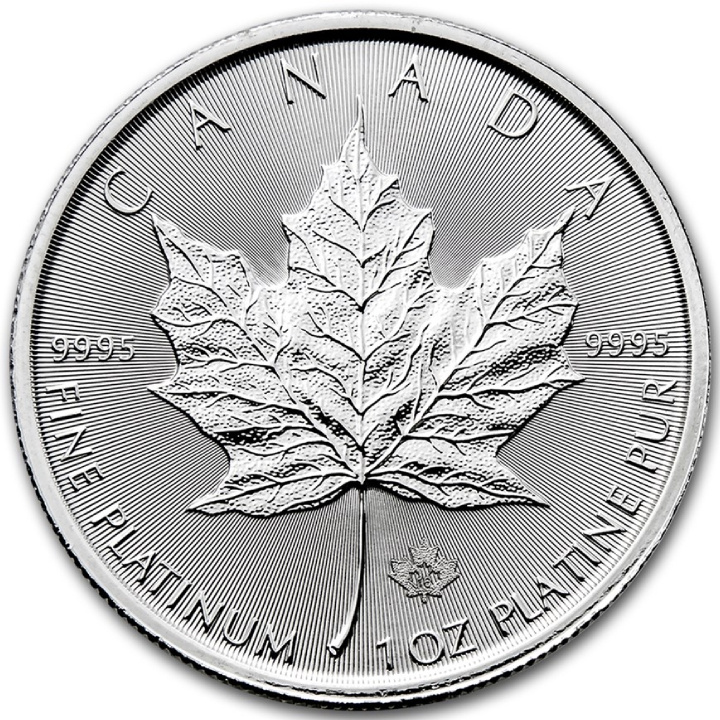 Feuille d'érable canadienne 1 once de platine 2016