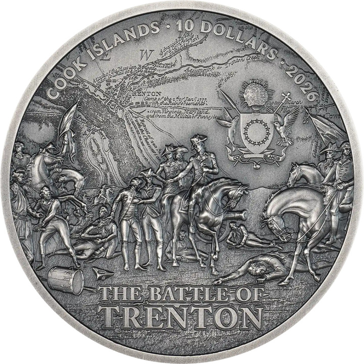 Srebrna Moneta Forging of Independence – Crossing the Delaware 2 uncje Srebra 2026 Antique Finish