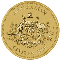 Australian Citizenship 1 dolar bronz aluminiu 2024 în card