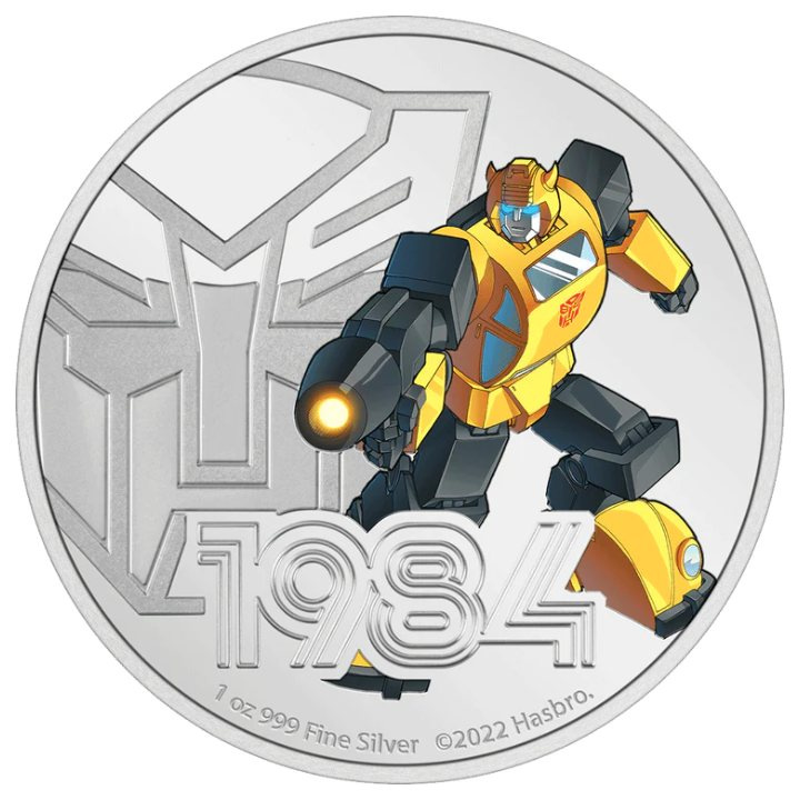 Niue: Transformers - Bumblebee coloured 1 oz Silver 2022 Proof