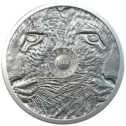 Cinco Grandes Leopard 1 Onza Plata 2020