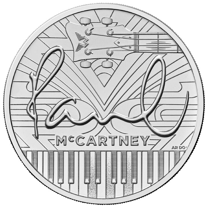 Paul McCartney £5 rame-nichel 2024