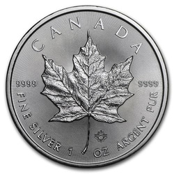Canadian Maple Leaf 1 oz Silver Random Year circulating