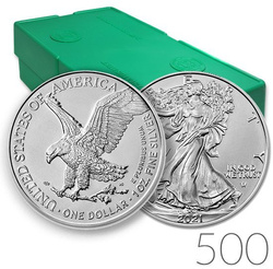 Amerikai Sas 1 uncia ezüst 2021 II. típus 500 darabos csomag
