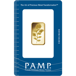 Lingote de oro rosa Pamp de 10 gramos