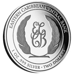 Saint-Vincent-et-les-Grenadines - Baleine à bosse colorée 1 once d'argent 2023 Proof