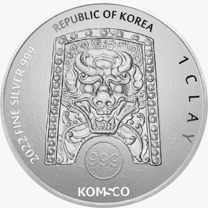 Corea del Sur: ZI:SIN Tigris 1 oz Plata 2022