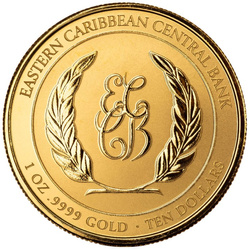 St. Lucia - Címer színes 1 uncia arany 2023 Proof