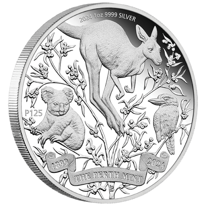 Perth Mint 125. évforduló 1 uncia ezüst 2024 Proof