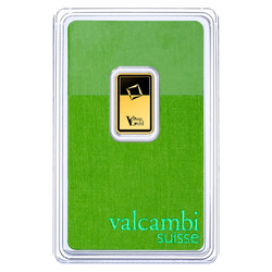 Lingot Valcambi Green Gold 2,5 grammes d'or
