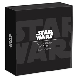 Niue: Star Wars - Battle Scenes of Scarif coloured 3 oz Silver 2022 Proof