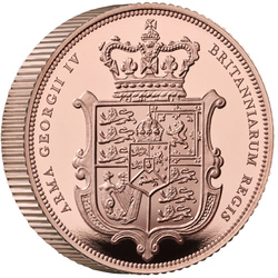 Wielka Brytania: Złoty Suweren 2025 Proof Piedfort