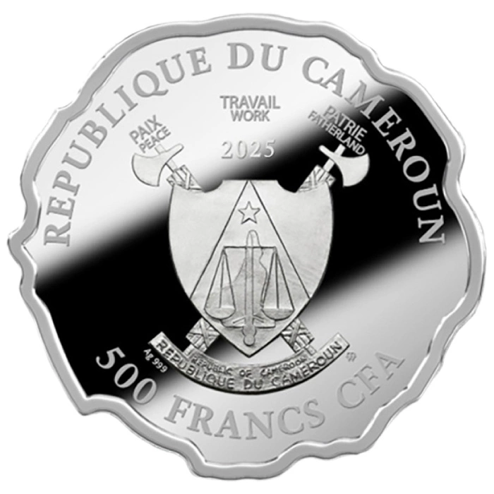 Cameroun : Born to Be Happy colorée 1/2 once d'argent 2025 Proof