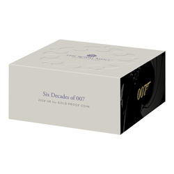 Six Decades of 007 1 oncia d'oro 2024 Proof