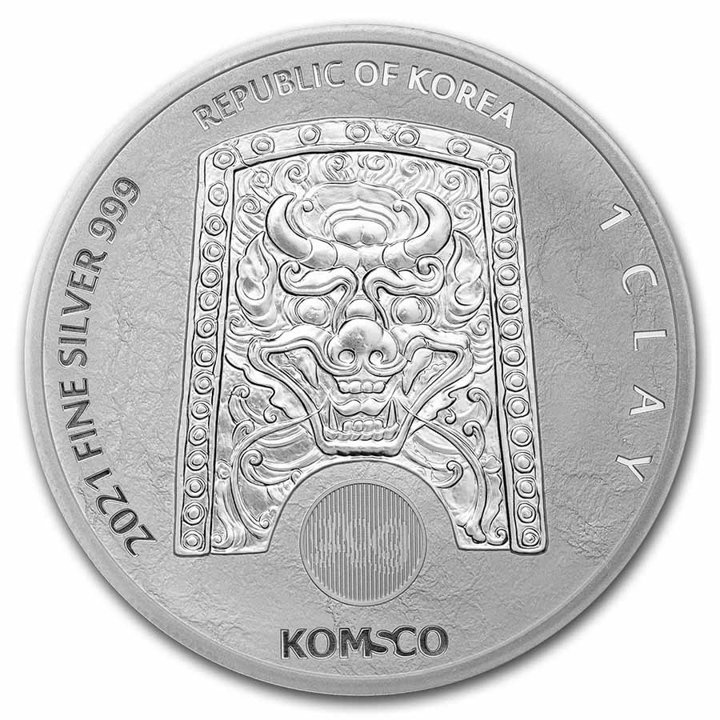 Corea del Sur: ZI:SIN Taurus 1 oz Plata 2021