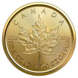 Hoja de arce canadiense 1/10 oz Oro 2023