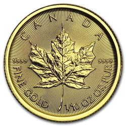 Canadian Maple Leaf 1/10 oz Gold 2015