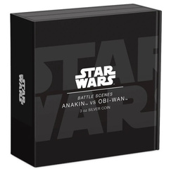 Niue: Star Wars Battle Scenes - Anakin vs. Obi-Wan coloured 3 oz Silber 2022 Proof