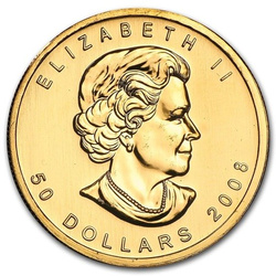 Canadian Maple Leaf 1 oz Gold 2008