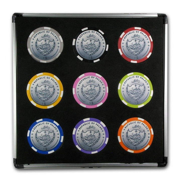Palau: Set di monete Good Luck 9× 1$ UNC 2012
